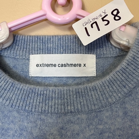 Extreme Cashmere X Pullover N 53 Crew Hop Sweater - Blue - Picture 2 of 9
